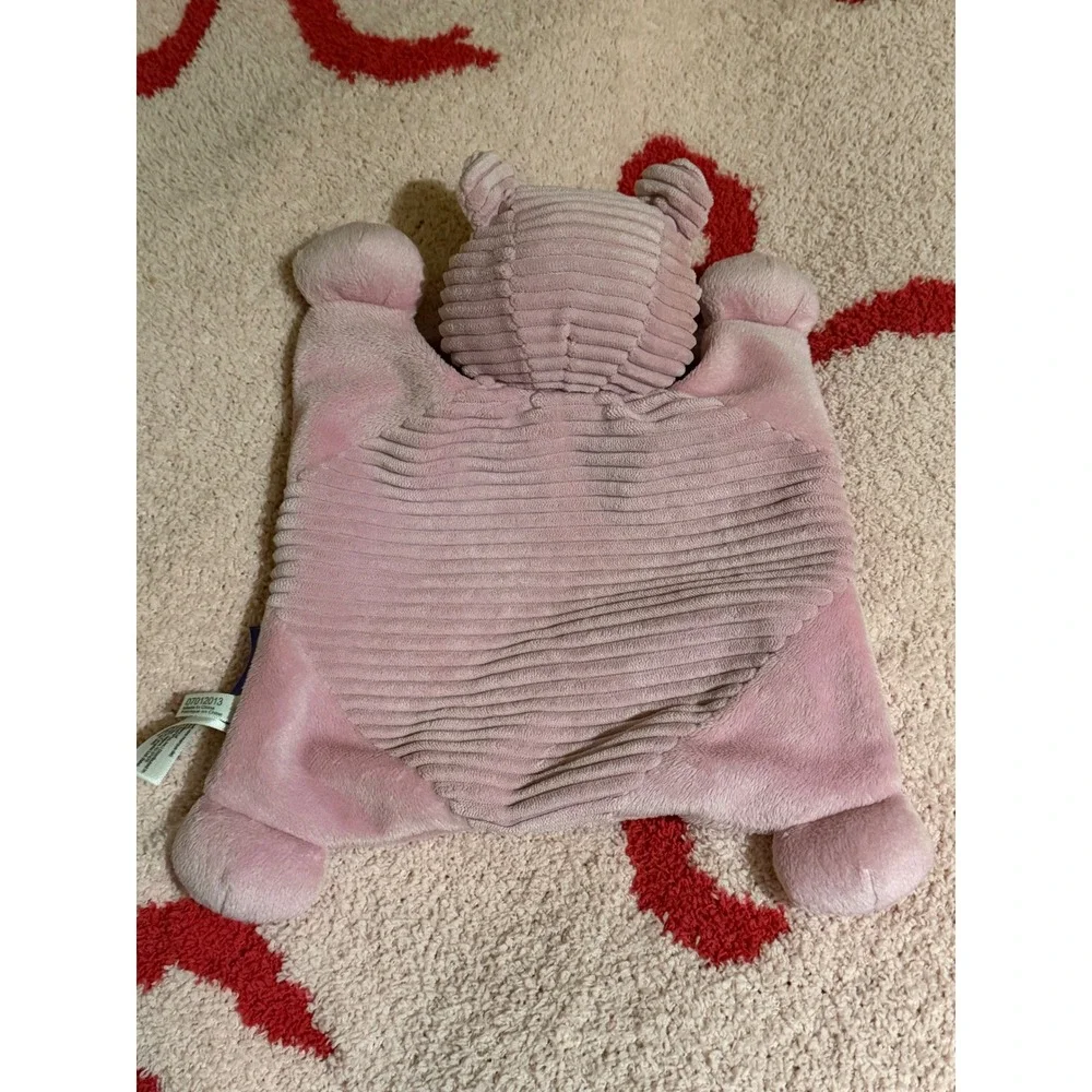 Babies R Us My First Blankie Pink Bear Corduroy Plush Security Blanket Lovey